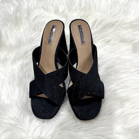 Tahari Posey Sparkle Sandal Heels Sz 8 - Picture 2 of 9